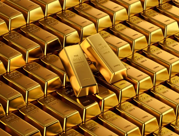 Illustration Gold Bars — Stock Photo, Image