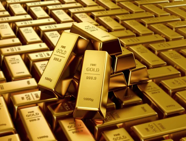 Illustration Gold Bars Royalty Free Stock Photos