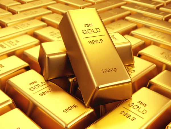 Illustration Gold Bars — Stock Photo, Image