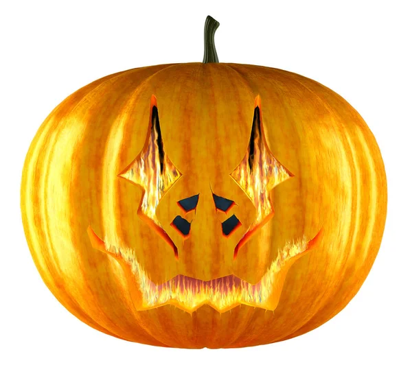 Halloween Pumpkin Whiteback — Stock Photo, Image