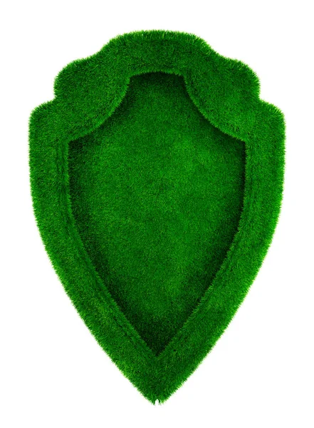 Grassed Shield Render Stock Picture
