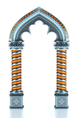 Klasik kemer kavramı (3d render)