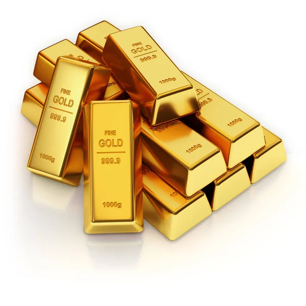 Illustration Gold Bars — Stock Photo, Image