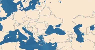 Ukrayna haritasına en önemli şehirler ve sınır çizgileriyle güzel yakınlaştır