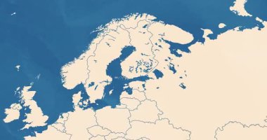 Finlandiya haritasına en önemli şehirler ve sınır çizgileriyle yakınlaştır