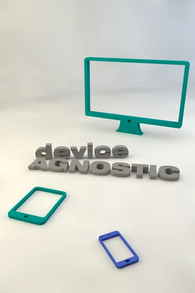 Device agnostic poster — Stock Photo, Image