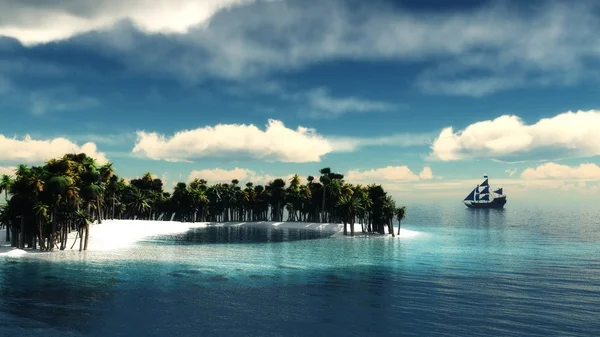 Τροπικό νησί παράδεισο — Φωτογραφία Αρχείου