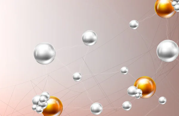 Molekyl- och kommunikationsbakgrund — Stock vektor