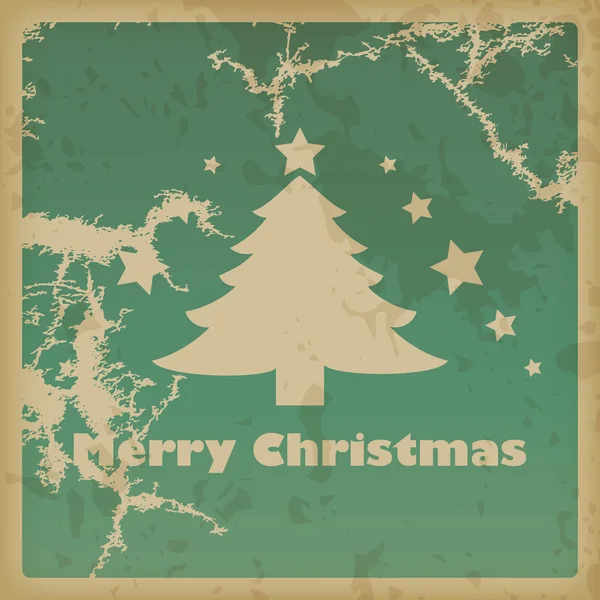 Merry Christmas vintage card — Stock Vector