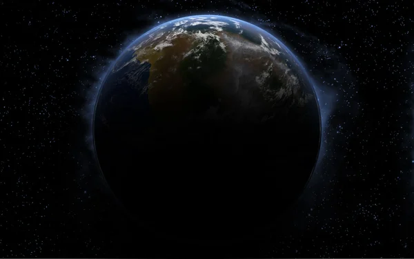 3d 类似地球的星球 — 图库照片#
