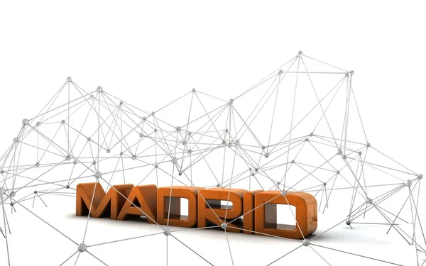 Madrid text — Stockfoto