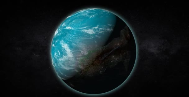 エイリアンの地球のような惑星 — ストック動画