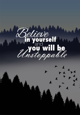 Minimalist motivasyon posteri