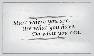 Minimalist motivasyon posteri