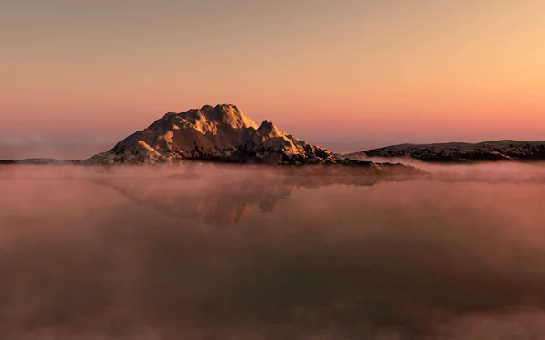 Salida del sol en la Antártida . — Foto de Stock