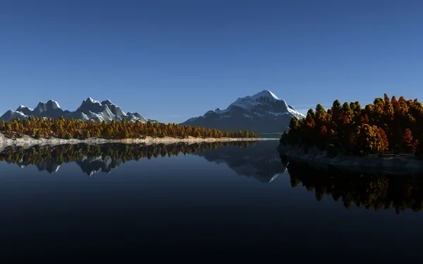 Mountain lake landscape — Stock Photo, Image