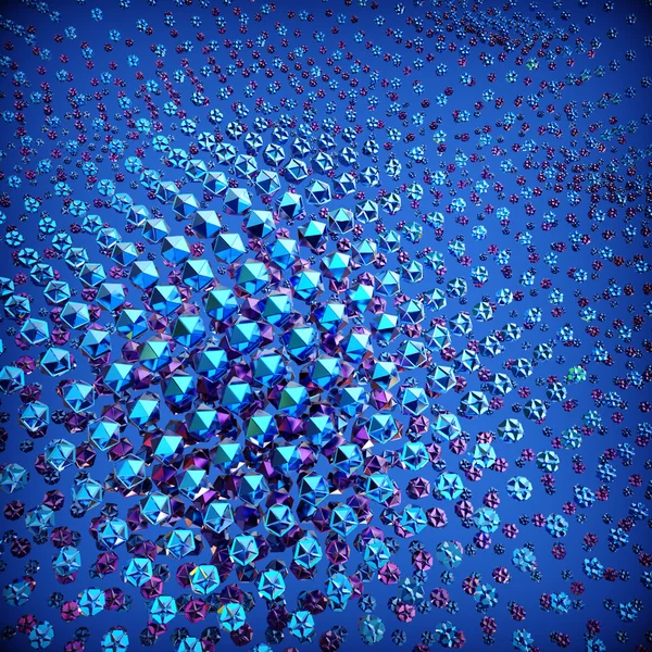 Abstraktní pozadí 3d krystal. Počítačem vytvořený obrázek. — Stock fotografie