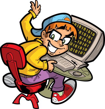 Mutlu bilgisayar Nerd