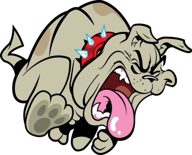 Hasta havlayan Bulldog