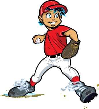 Boy Baseball Pitcher clipart