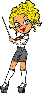 Seksi sarışın öğretmen