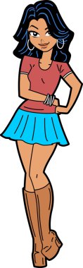 Çok etnik Teen modeli