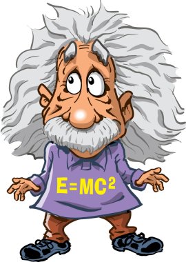 Illustration of Albert Einstein clipart