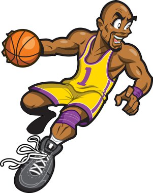 siyah basketbol oyuncusu