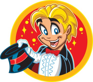Sarışın çocuk sihirbaz