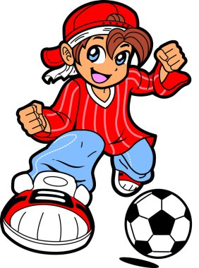 Anime Manga Soccer Player vector Anime Manga Soccer Player vector
