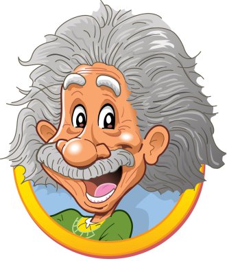 Albert Einstein Head clipart