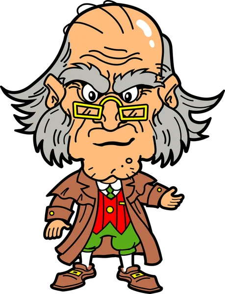 Fabricación de Ebenezer Scrooge — Vector de stock