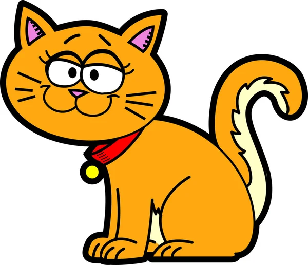 Gato mascota de dibujos animados — Vector de stock