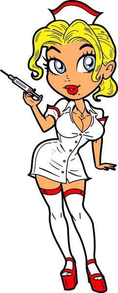 Seksi sarışın yaramaz hemşire