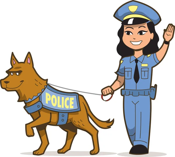 K-9 Polícia Dog —  Vetores de Stock