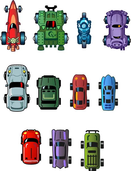 Cars For Computer Games — Stock Vector