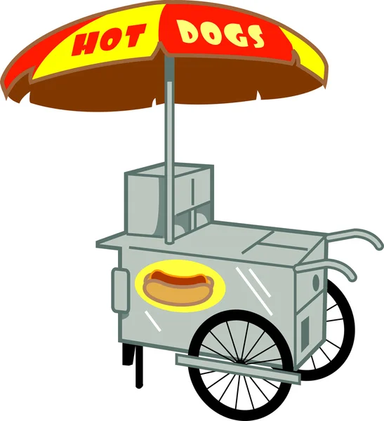 Hot dog stand — Stockový vektor