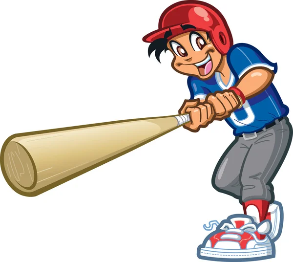 Felice Smiling Baseball Softball — Vettoriale Stock