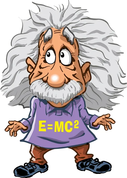 Ilustración de Albert Einstein — Vector de stock