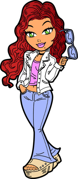 Teen With Denim Jacket