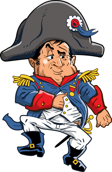 Cartoon Illustration of Napoleon