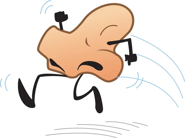 Dibujos animados de Running Nose — Vector de stock