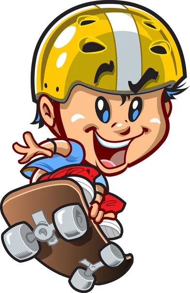 Serin küçük kaykay adam