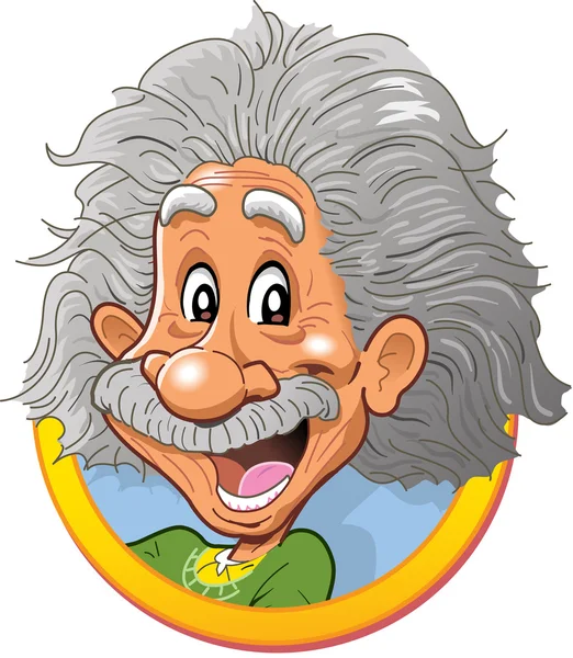 Albert Einstein Head — Stock Vector