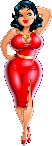 Grande taille femme Illustration De Stock