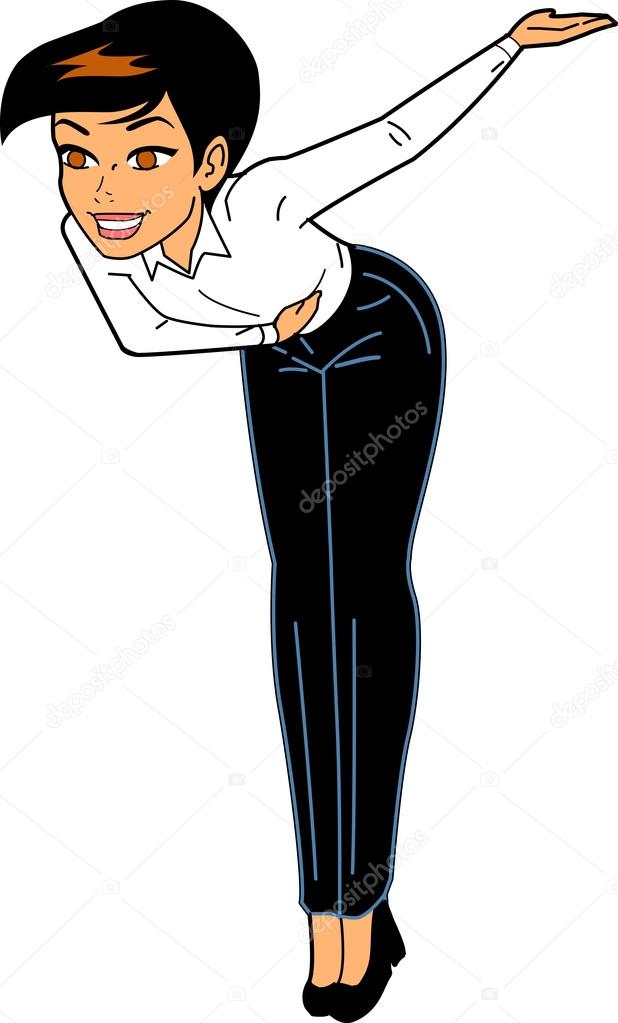 Woman Taking a Bow Stock Vector Image by ©KennyK #90094392