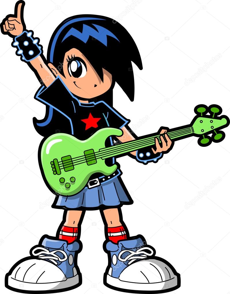 Anime Manga Girl Rock Star