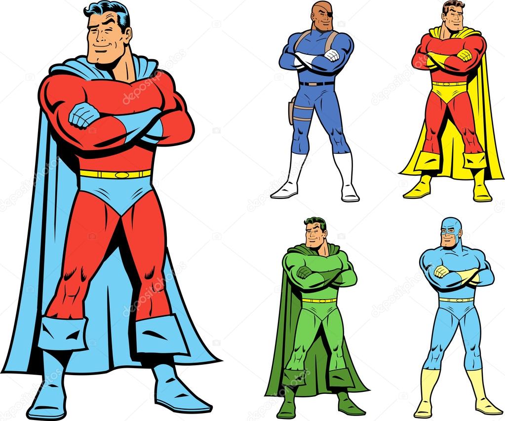 Classic Superhero and Cool Variations Image Set