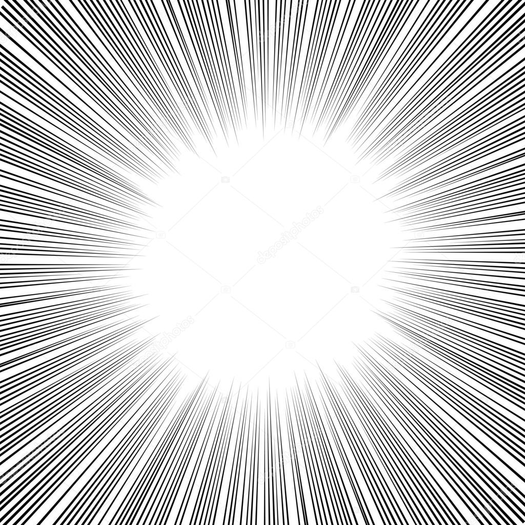 Manga Comics Radial Speed Lines Stock Vector C Kennyk 90095086