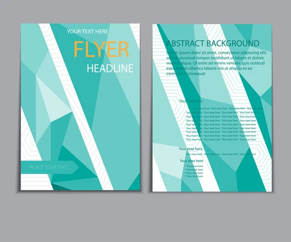 Diseño portada informe de papel. Plantilla vectorial geométrica abstracta. Plantilla diseño — Archivo Imágenes Vectoriales